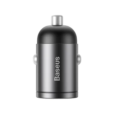 Produktbild von Baseus, Auto-Ladegerät USB-C 30W Schnellladen, Schwarz