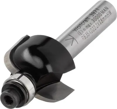 Productafbeelding van Wolfcraft, half-holkeel frees, HM, S=8, ø22x12,7mm