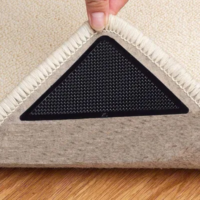 Produktbild von Stück rutschfeste Teppicheckenschoner, Klebeband für Teppichunterlagen, waschbare und wiederverwendbare Unterlage für Wohnzimmerteppiche, Badezimmerteppiche, Schlafzimmerteppiche, Küchenteppiche