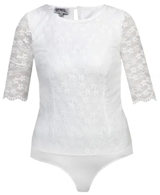 Produktbild von Marjo - Damen Trachten Body Bluse, GL-6-Gesine-Jennifer Body (993300-020037), Größe:34, Farbe:Off White (3497)