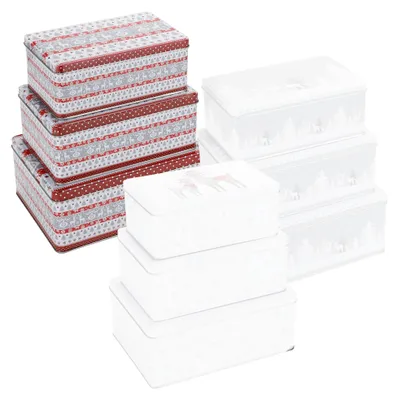 Produktbild von Weihnachts Keksdosen Set, rechteckig 3-tlg.