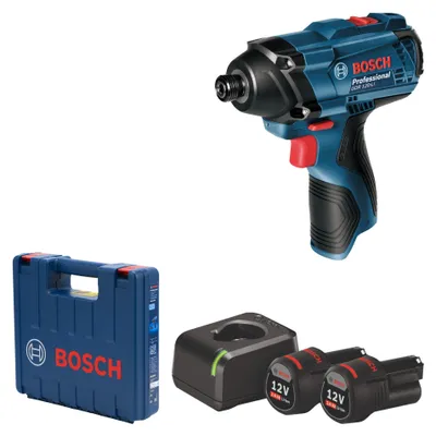 Obrázek produktu pro Bosch 0 601 9F0 001, Rázový utahovák, Černá, Modrá, 1/4", 2600 ot/min, 100 Nm, 1300 ot/min