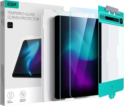 Produktbild von ESR iPad Pro 13" 2024 Displayschutzfolie aus gehrtetem Glas, 2er-Pack