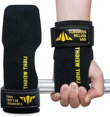 Produktbild von Famanu Gewichthebergurte mit verstellbaren Handgelenkbandagen - Ergonomisches Design für Bodybuilding