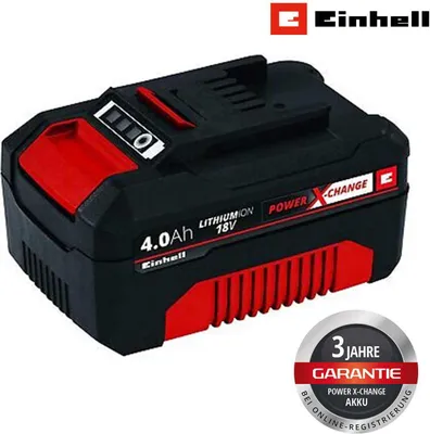 Produktbild von Original Einhell System Akku Power X-Change (Lithium Ionen Akku, 18 V, 4,0 Ah