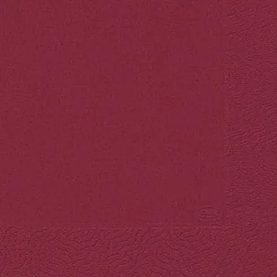 Image de Duni 104045 Servietten 3lagig Tissue Uni bordeaux, 33 x 33 cm, 20 Stück