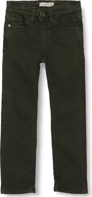 Image de Nom It Theo pantalon étroit en coton denim vert pour garçon 92