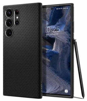 Produktbild von Spigen Liquid Air, Cover, Samsung, Galaxy S23 Ultra, 17,3 cm (6.8"), Schwarz