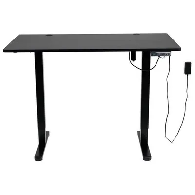 Immagine prodotto di Scrivania regolabile in altezza elettricamente, nera – 120 x 70 cm – Altezza regolabile da 72 a 118 cm