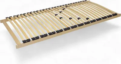 Produktbild von Lattenrost >Linea< in naturfarben-anthrazit, Holz - 200x90x7,5cm (LxBxH)