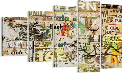 Produktbild von Bild auf Leinwand - Leinwandbild - Graffiti modern - 100x60cm - Wand Bild - Wanddeko - Wandbilder - Leinwanddruck - Bilder - Kunstdruck - Wanddekoration - Leinwand bilder - Wandkunst - EG100x60-3520