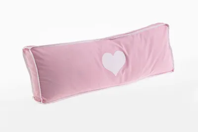 Produktbild von Relita Seitenkissen rosa/weiß/herz 20256 für Relita Betten, TX5102025