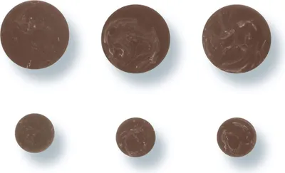 Produktbild von Libaro Wandhaken braun marmoriert 6er Set, 3 kleine und 3 große Kleiderhaken, runde dekorative Garderobenhaken