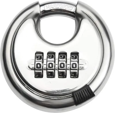Zdjęcie produktu dla Odporny na warunki atmosferyczne zamek 4-cyfrowy, 10 mm, 70 mm, do szopy, bramy ogrodowej