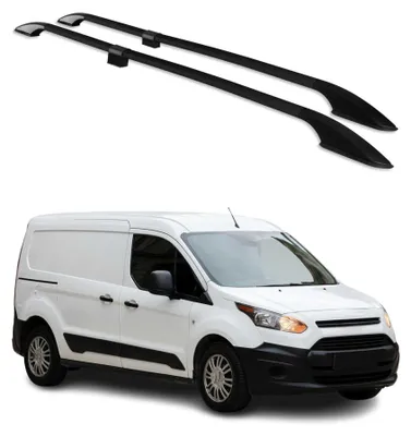 Image de Barres de toit longitudinales pour Ford Transit Connect 2014-2021 L2 Alu Noir