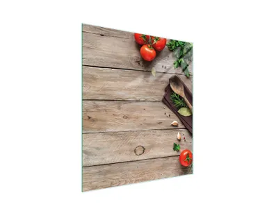 Image de Planche à découper en verre 45x52 bois