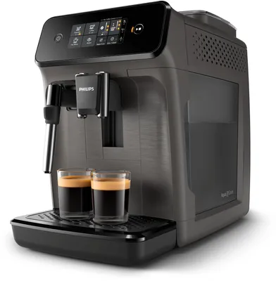 Produktbild von Philips Kaffeevollautomat für 2 Kaffeespezialitäten, Espressomaschine, 1,8 l, Kaffeebohnen, Eingebautes Mahlwerk, 1500 W, Schwarz (Aquafilter nicht im Lieferumfang enthalten)