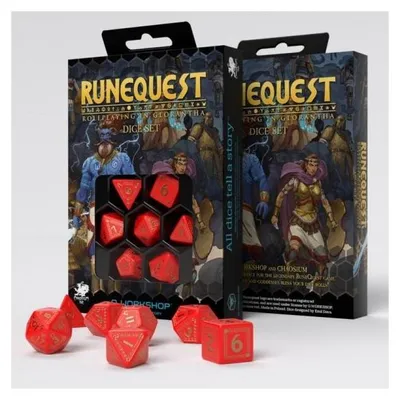 Imagen del producto de Runequest Red/gold Expansion Dice Set (3) (Edición italiana) – Dados – Q-Workshop