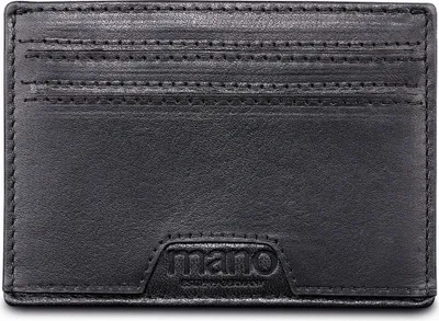 Image de mano Cuir porte-cartes Don Marco Card Case Black noir