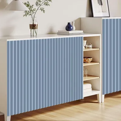 Zdjęcie produktu dla Składana organizer do szafy, wykonany z materiału przypominającego len, wymiary 80 x 100 cm