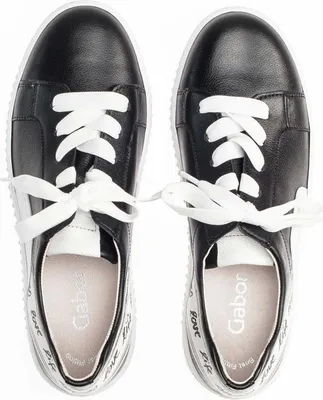 Produktbild von Gabor Jollys Damen Schnürschuhe Sportlich Gummisohle Schwarz