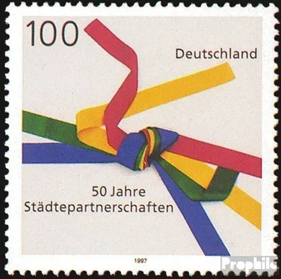 Produktbild von Briefmarken BRD (BR.Deutschland) 1997 Mi 1917 (kompl.Ausg.) FDC 50 Jahre Städtepartnerschaften