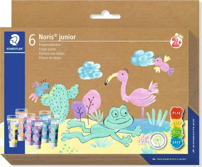 Produktbild von STAEDTLER Fingermalfarbe NJ Pastell 6St Etui