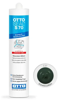 Produktbild von Ottoseal S70 Premium-Naturstein-Silikon 310ml Farbe: Dunkelgrün C37