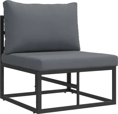 Produktbild von Gartenmöbel Schwarz und Anthrazit 70 x 71,5 x 71 cm Metall