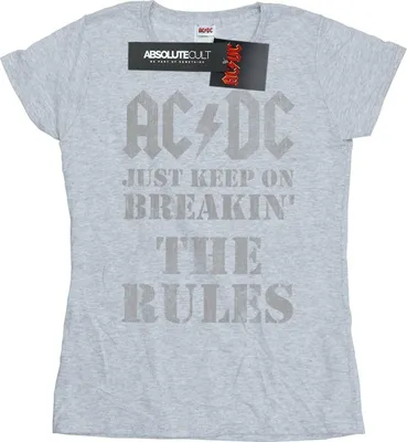 Produktbild von AC/DC - "Just Keep On Breaking The Rules" T-Shirt für Damen BI4438 (XXL) (Grau)