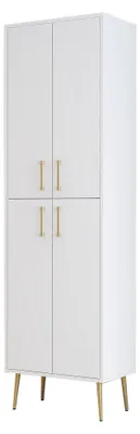 Produktbild von Laino - Großer Allzweckschrank, 60x202h cm Weiß, 6 Regale