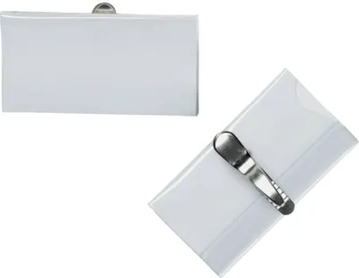 Immagine prodotto di Q-Connect® KF01563 Badge portanome - con clip a coccodrillo, 75 x 40 mm