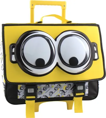 Obrázok produktu pre Minions 41 CM taška na kolieskach školská taška pre deti Minions zložka 3D oči