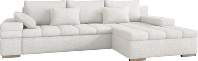 Produktbild von MIRJAN24 Ecksofa Bangkok Premium, Eckcouch mit Bettkasten und Schlaffunktion (Farbe: Abriamo 04, Seite: Rechts)