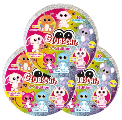 Produktbild von Blue Ocean Glubschis Sammelfiguren Rainbow Serie 6 - Glubschi Glitzer Figur - 3 Tüten