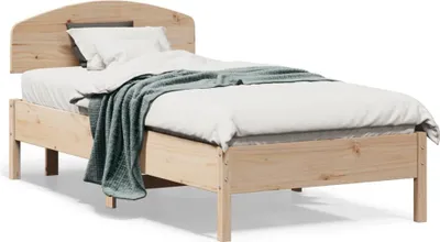 Productafbeelding van vidaXL Massief houten bed zonder matras, 75x190 cm, van grenenhout