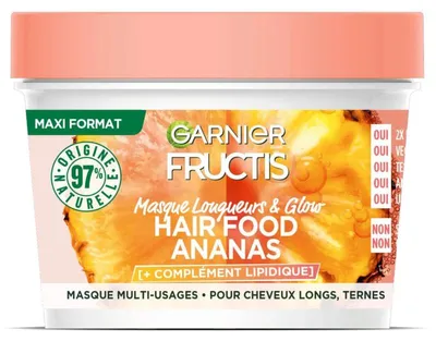 Obrázek produktu pro Garnier - Garnier - Fructis, maska pro dlouhé a lesklé vlasy - Hair Food, ananas