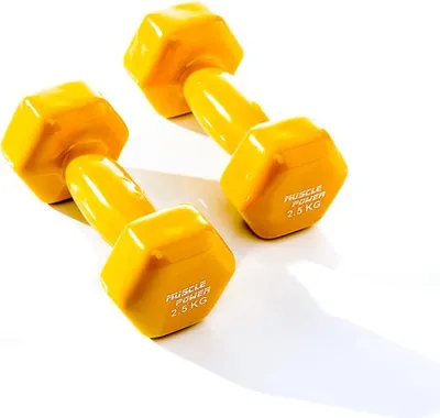 Zdjęcie produktu dla Hantle winylowe Muscle Power 2 x 2,5 kg