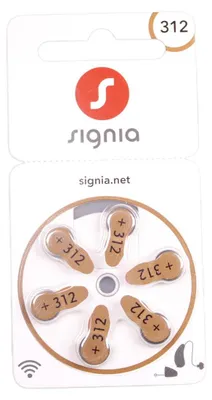 Produktbild von Signia Hörgeräte Batterien 312 - 30 Batterien