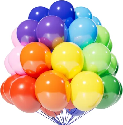 Immagine prodotto di Palloncini decorativi in lattice, resistenti, set colorato da 110 pezzi, 30 cm
