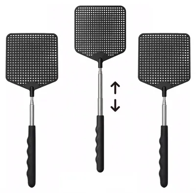 Productafbeelding van Uittrekbare vliegenmepper, 3 stuks, tot 64 cm voor binnen en tuin