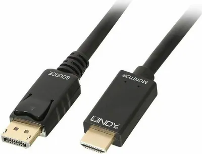 Produktbild von Lindy 36922, 2 m, DisplayPort, HDMI Typ A (Standard), Männlich, Männlich, Gerade