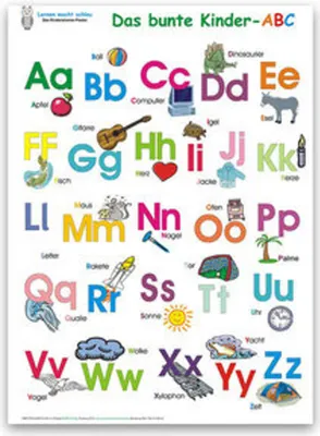 Produktbild von Das bunte Kinder-ABC. Poster 100 x 70 cm