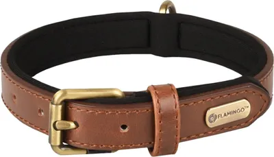 Produktbild von Flamingo Halsband Lyabo braun, Verstellmöglichkeit: 20-25 cm