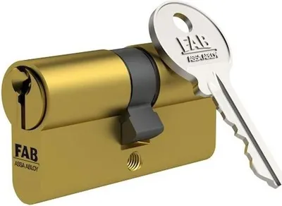 Produktbild von Profilzylinder FAB HOME 2.00**/D 30+35, 3 Schlüssel, Baubeschlag, poliertes Messing