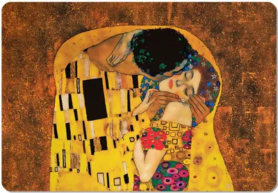 Immagine prodotto di Tappetino da scrivania Bertoni, in feltro, 50x70 cm, Il bacio