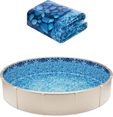 Produktbild von Pool Innenfolie Ersatz - Schwimmbadfolie φ732x147cm - Hochwertige Pool Ersatzfolie - Langlebige Innenhülle für Schwimmbäder
