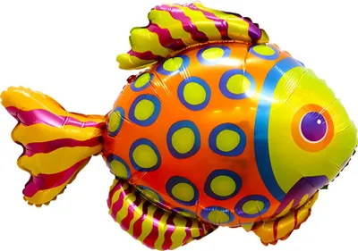 Produktbild von Folienballon Tier, Fisch bunt ca. 82*69 cm