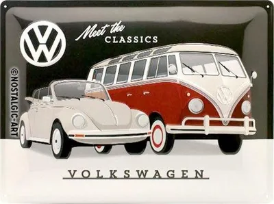 Produktbild von Nostalgic-Art - Blechschild 30 x 40 cm - Volkswagen - VW - Meet The Classics