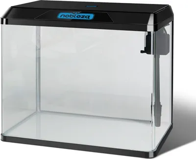 Produktbild von 54L Mini Aquarium mit LED-Leuchten Filtersystem ,Schwarz